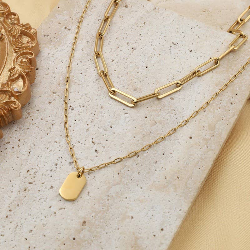 layered chain necklace