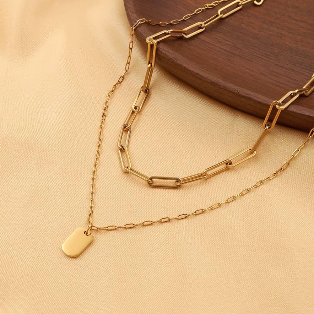 layered chain necklace