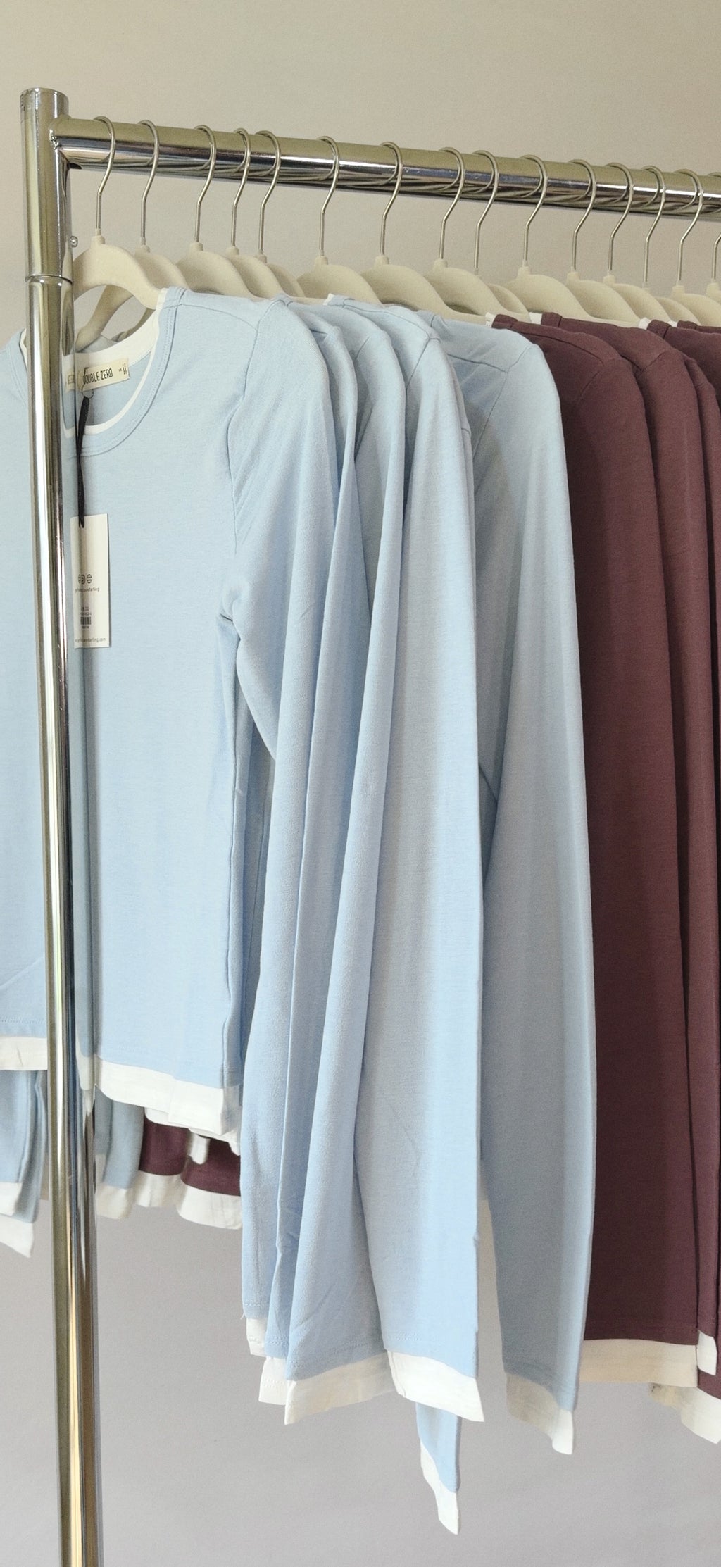 layered long sleeve - ice blue