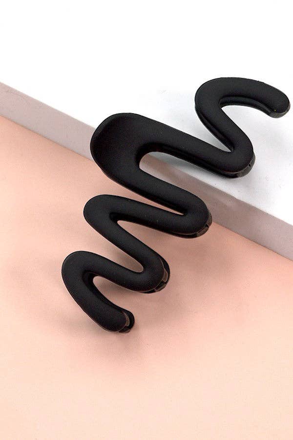 zig zag claw clip - black