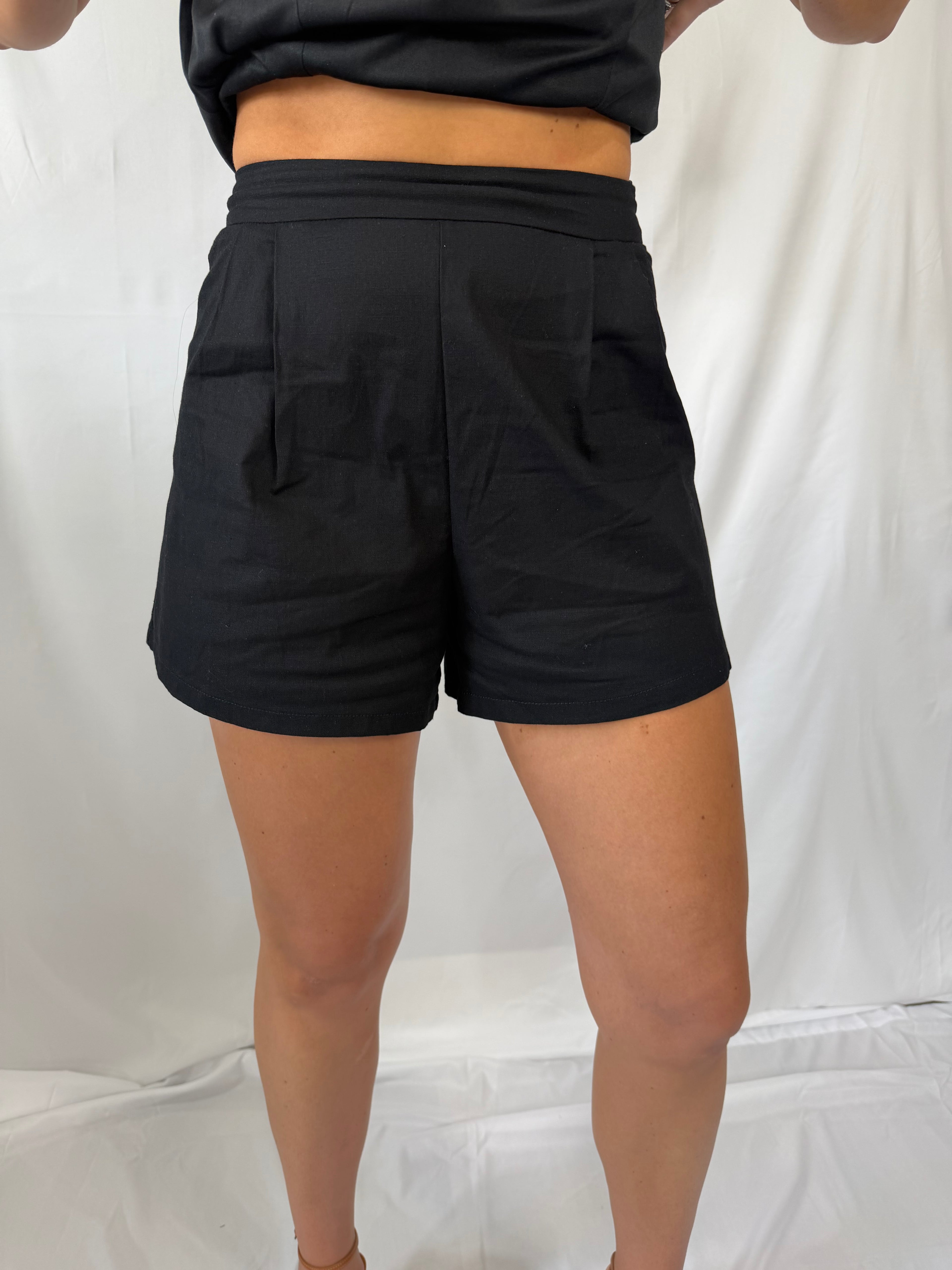 strapless button front trouser set