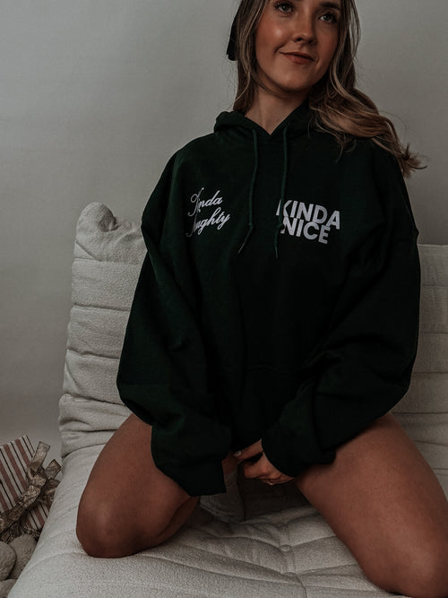 kinda naughty, kinda nice hoodie