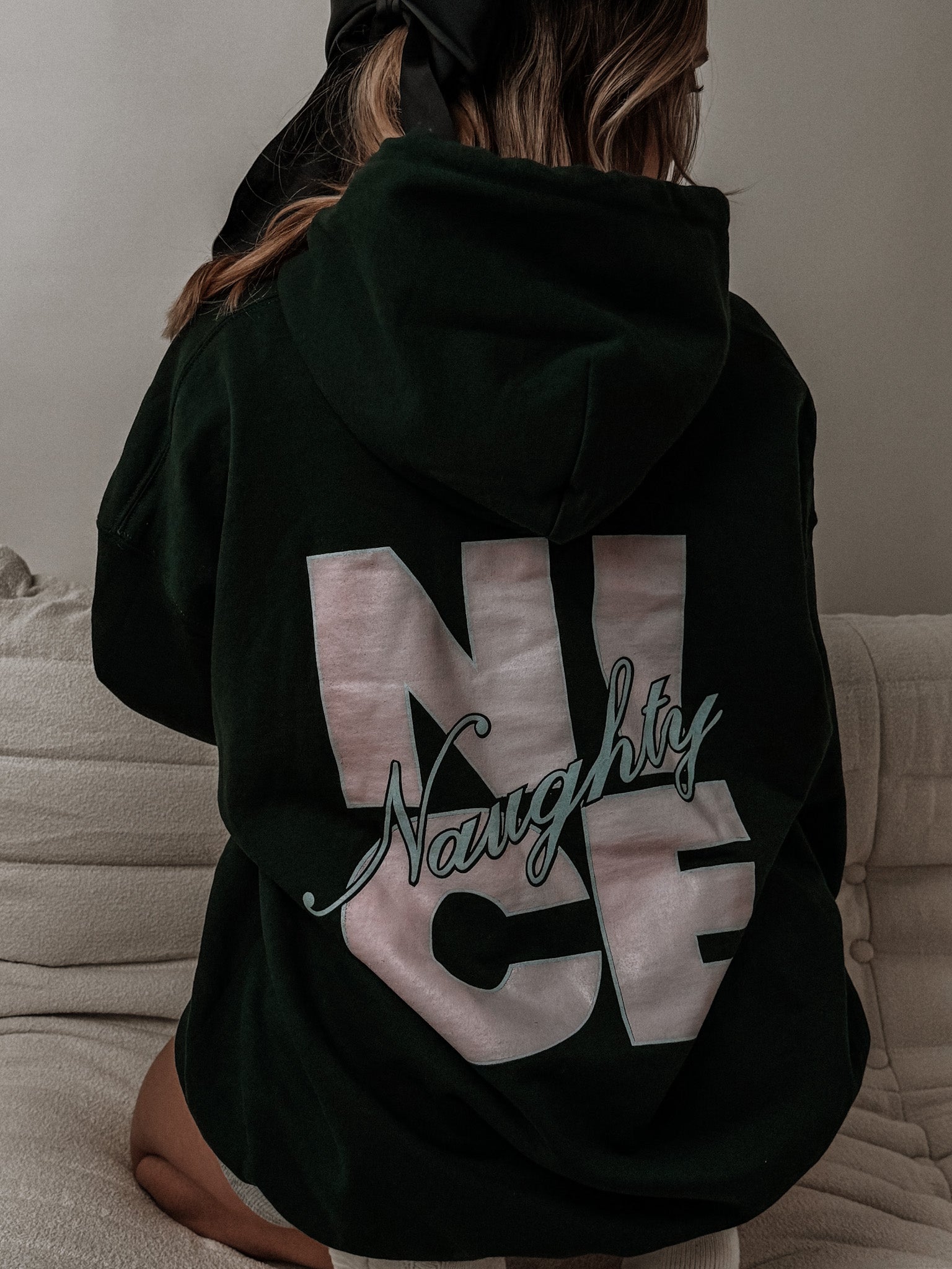 kinda naughty, kinda nice hoodie
