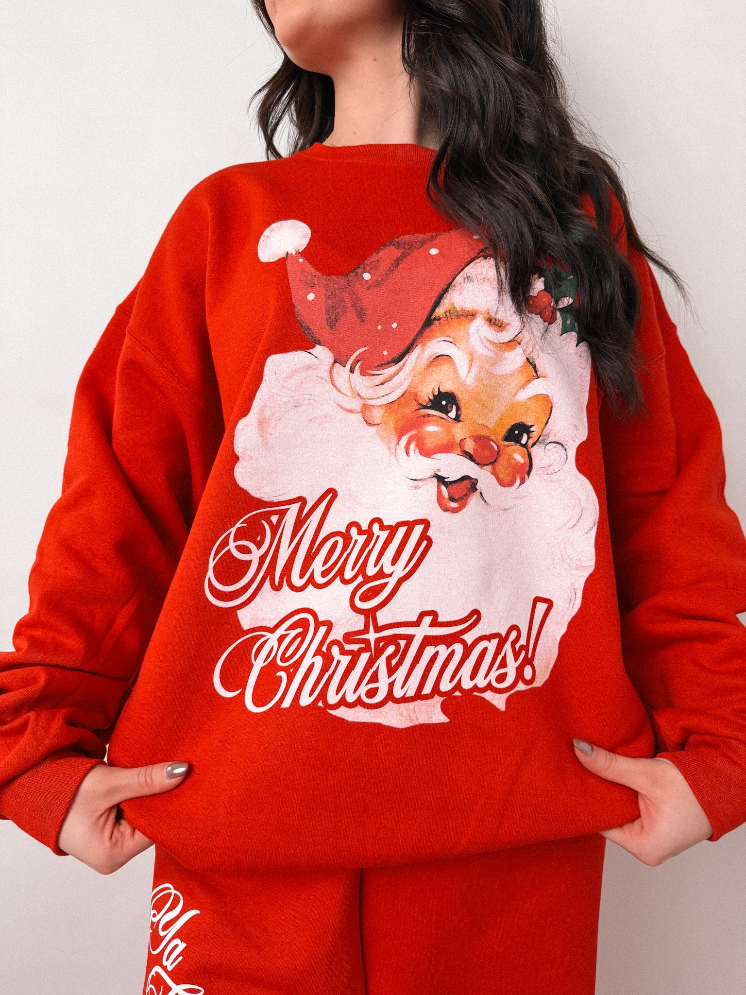 vintage merry christmas crewneck