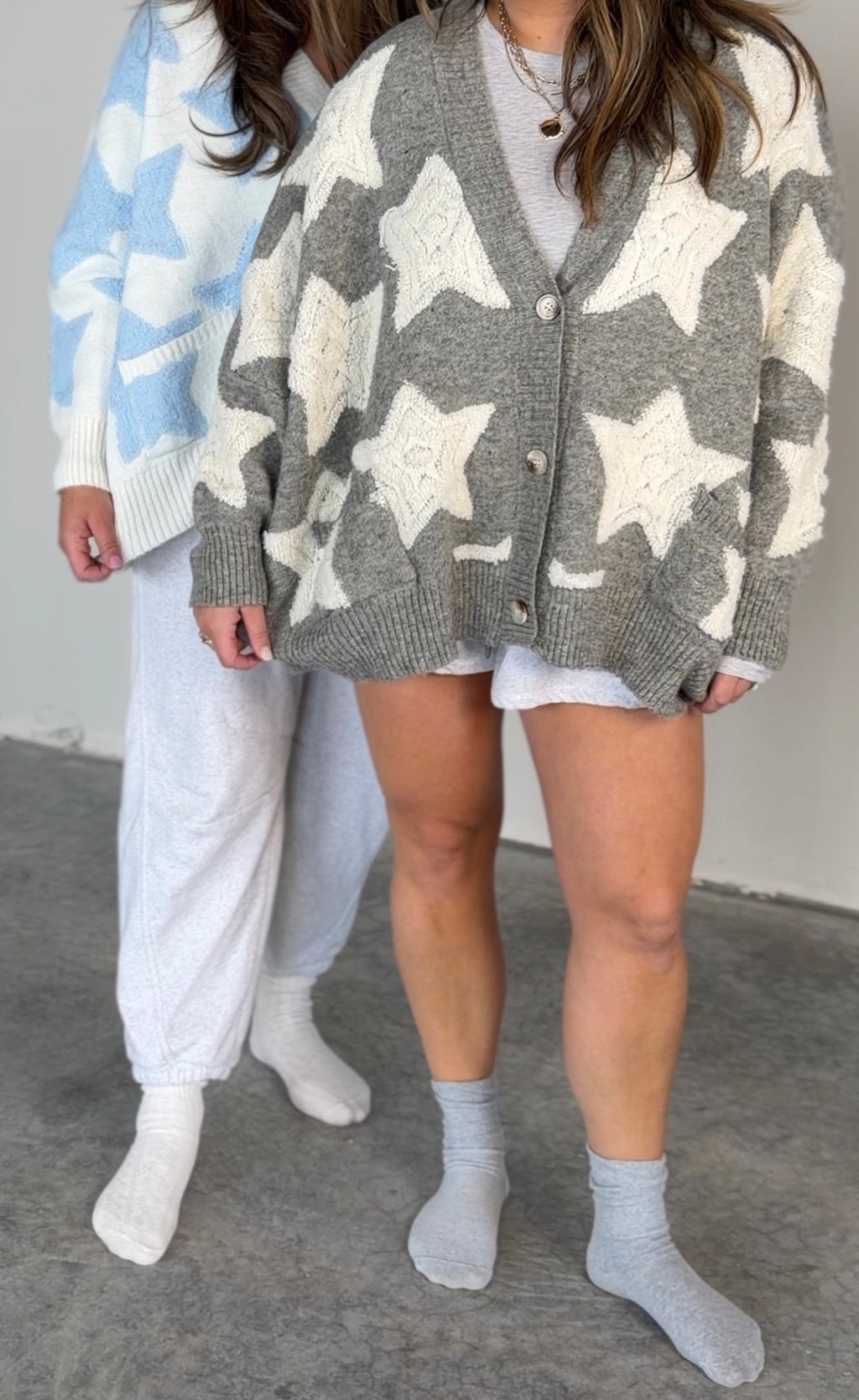 oversized star cardigan