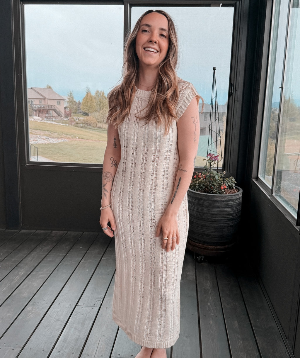 knit midi dress