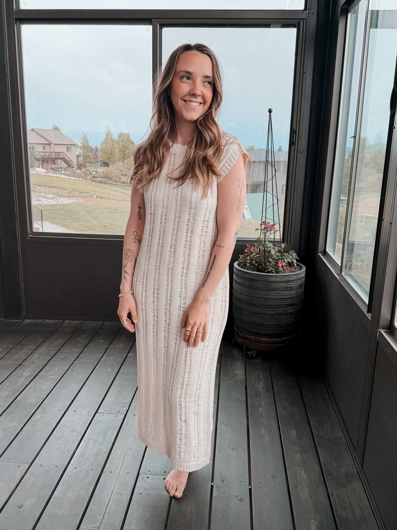 knit midi dress