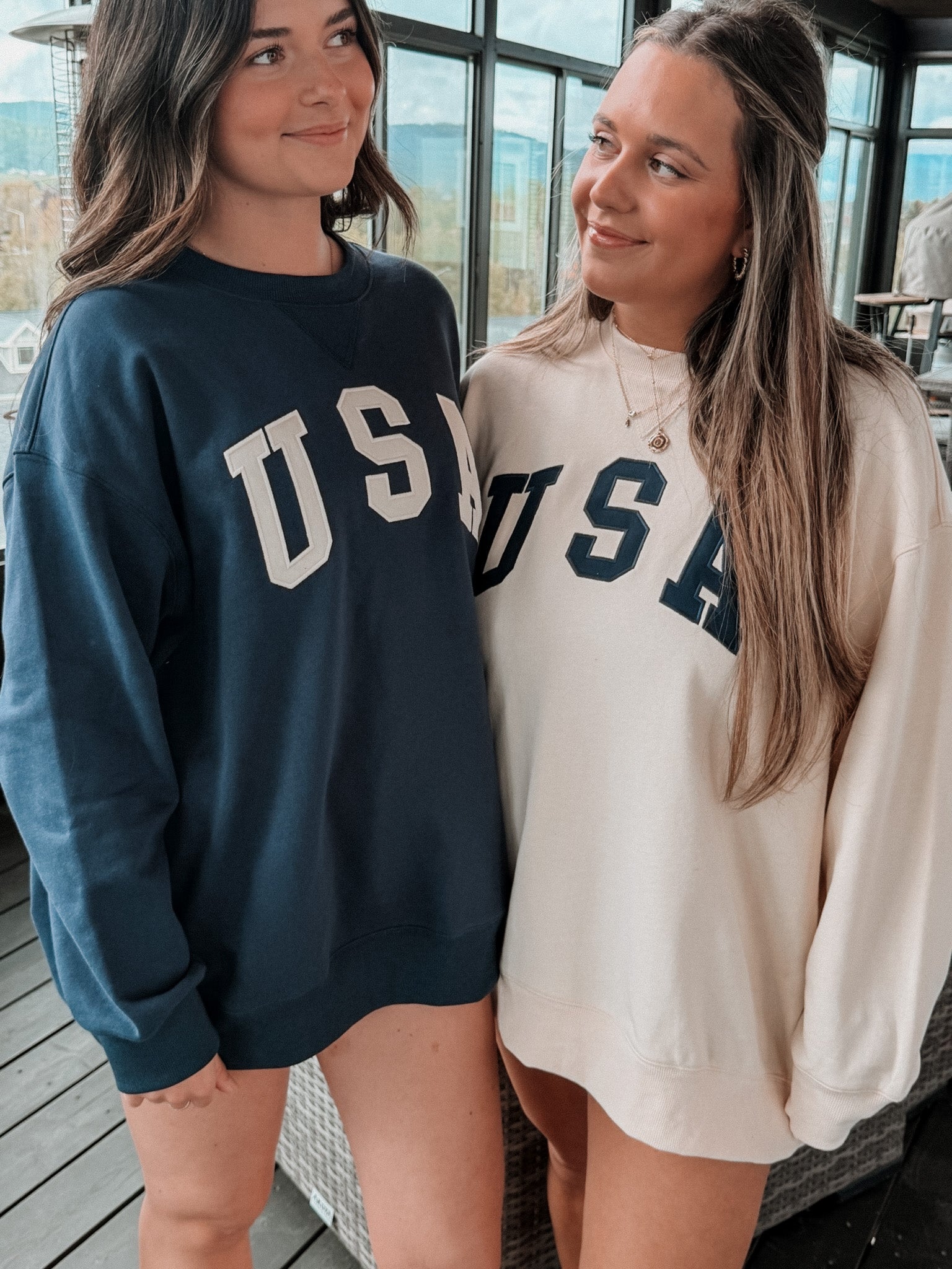 usa pullover - navy