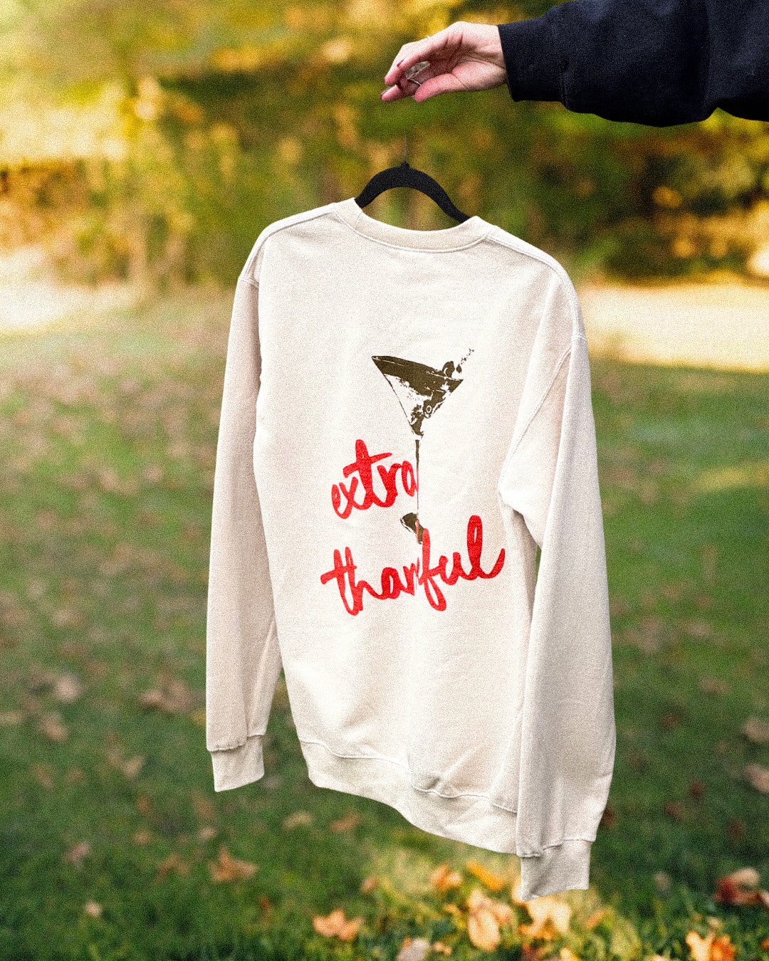 extra thankful crewneck