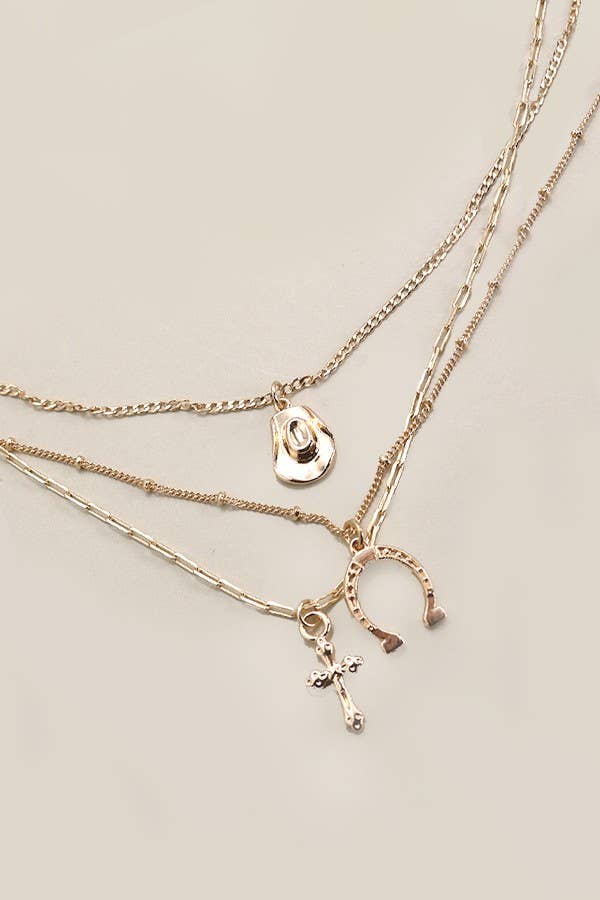 trio western necklace